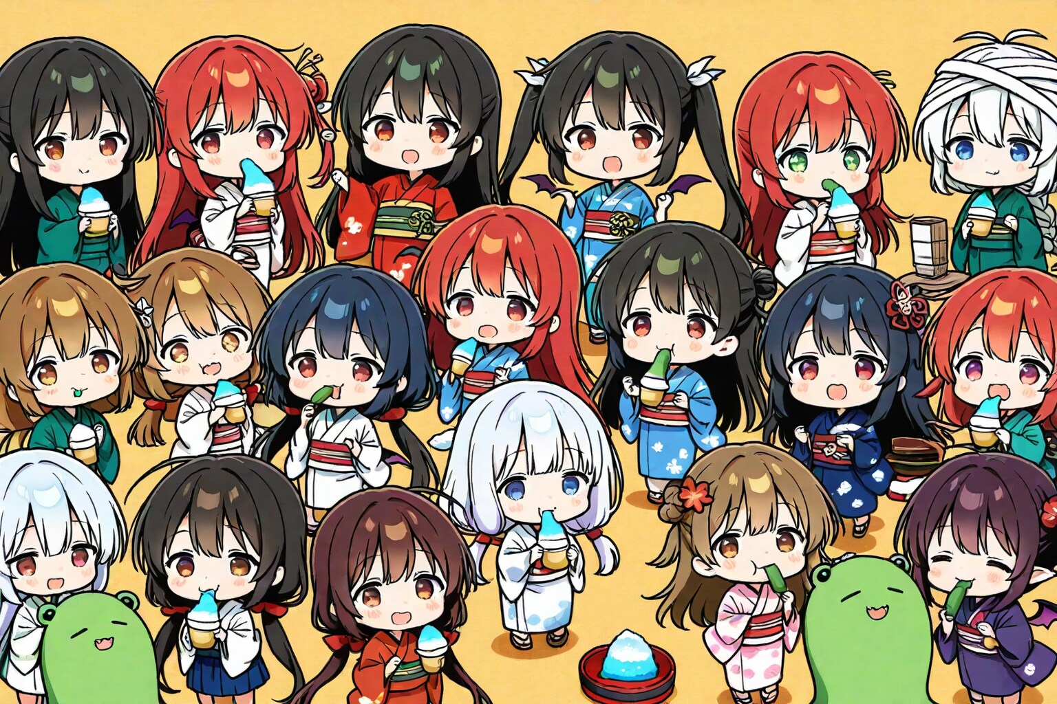 チビキャラたくさん | の人気AIイラスト・グラビア