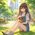 子犬と女の子🐾 6枚目