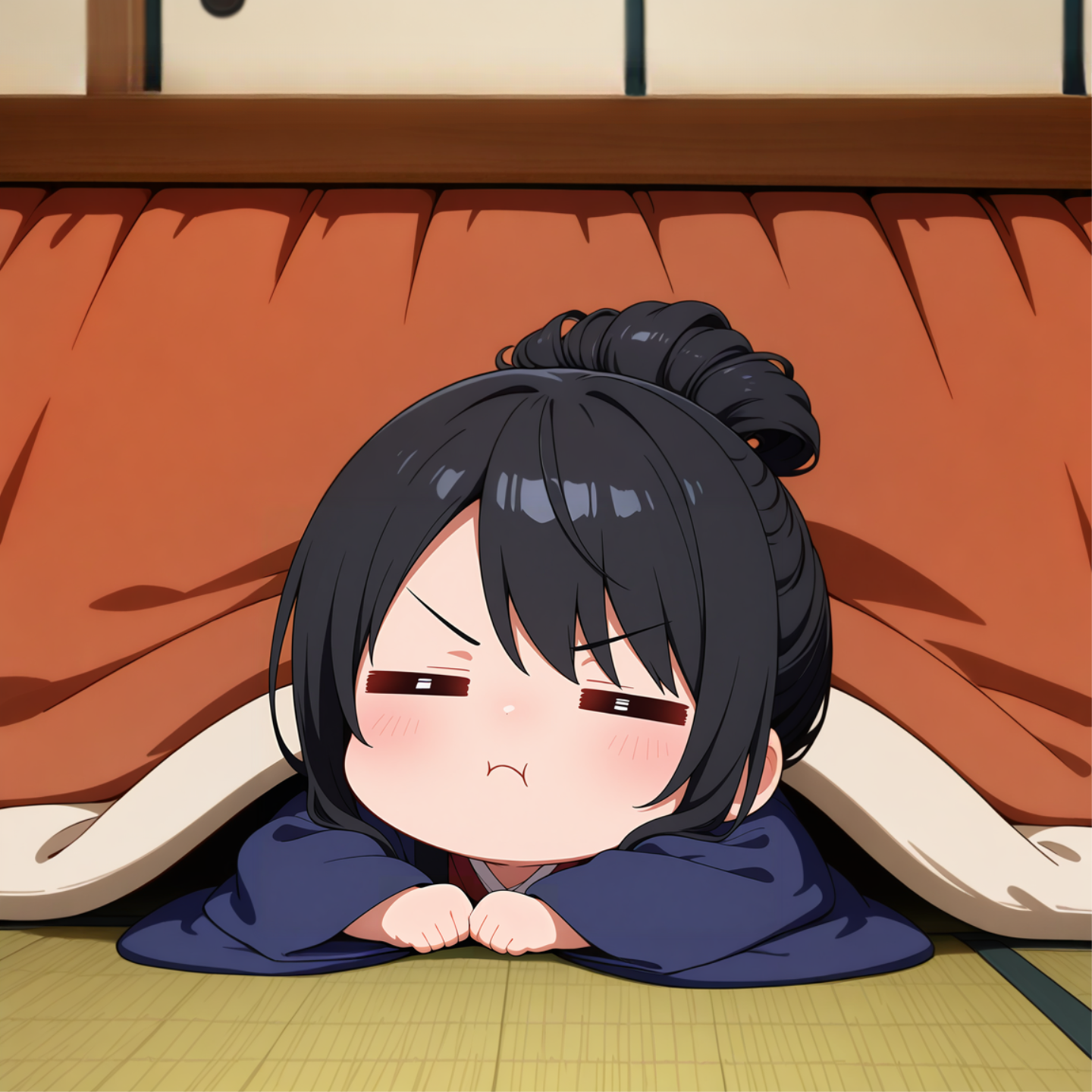 こたつ片づけるの反対！