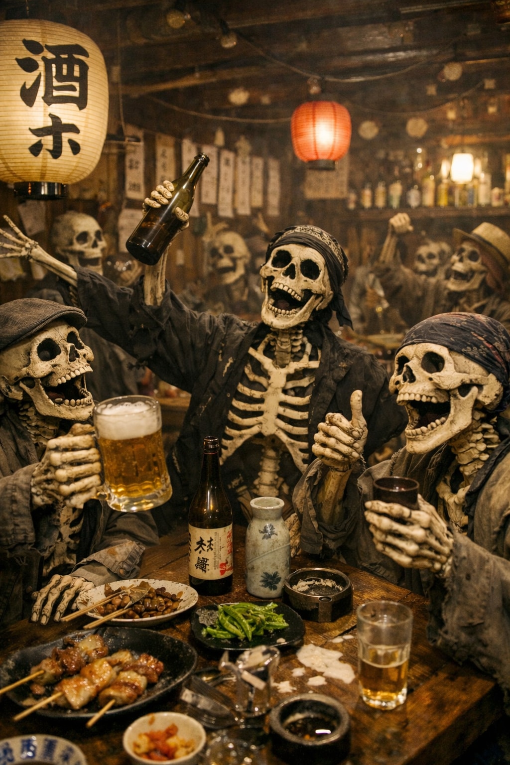 骸骨様の新年会 | の人気AIイラスト・グラビア