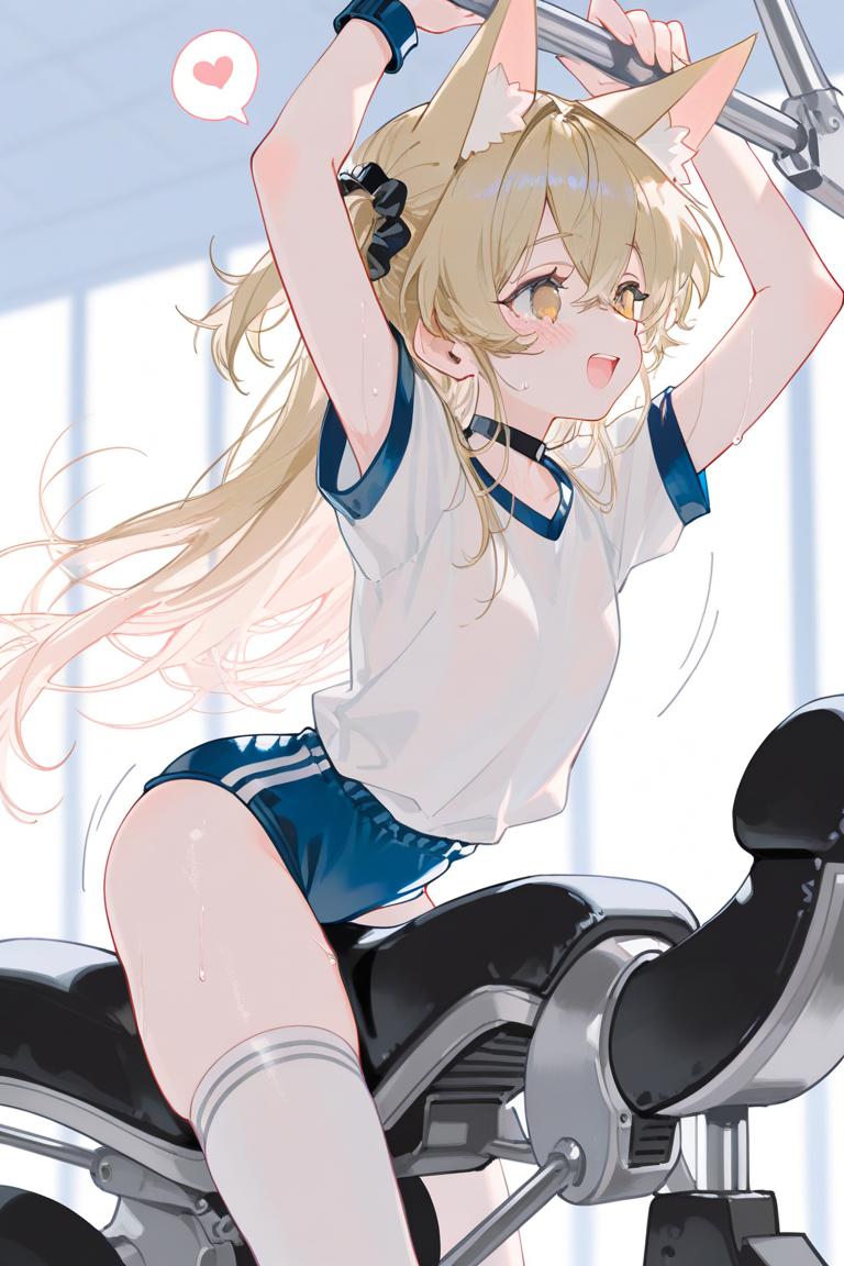 乗馬マシンとミラ様