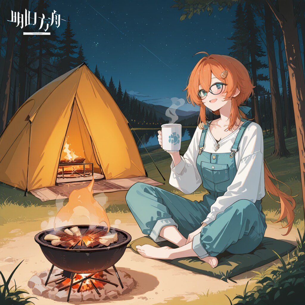 キャンプ（サンプルプロンプト）