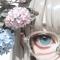 眼鏡と紫陽花 3枚目