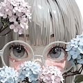 眼鏡と紫陽花 5枚目