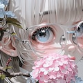 眼鏡と紫陽花 2枚目