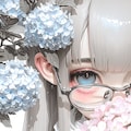 眼鏡と紫陽花 8枚目