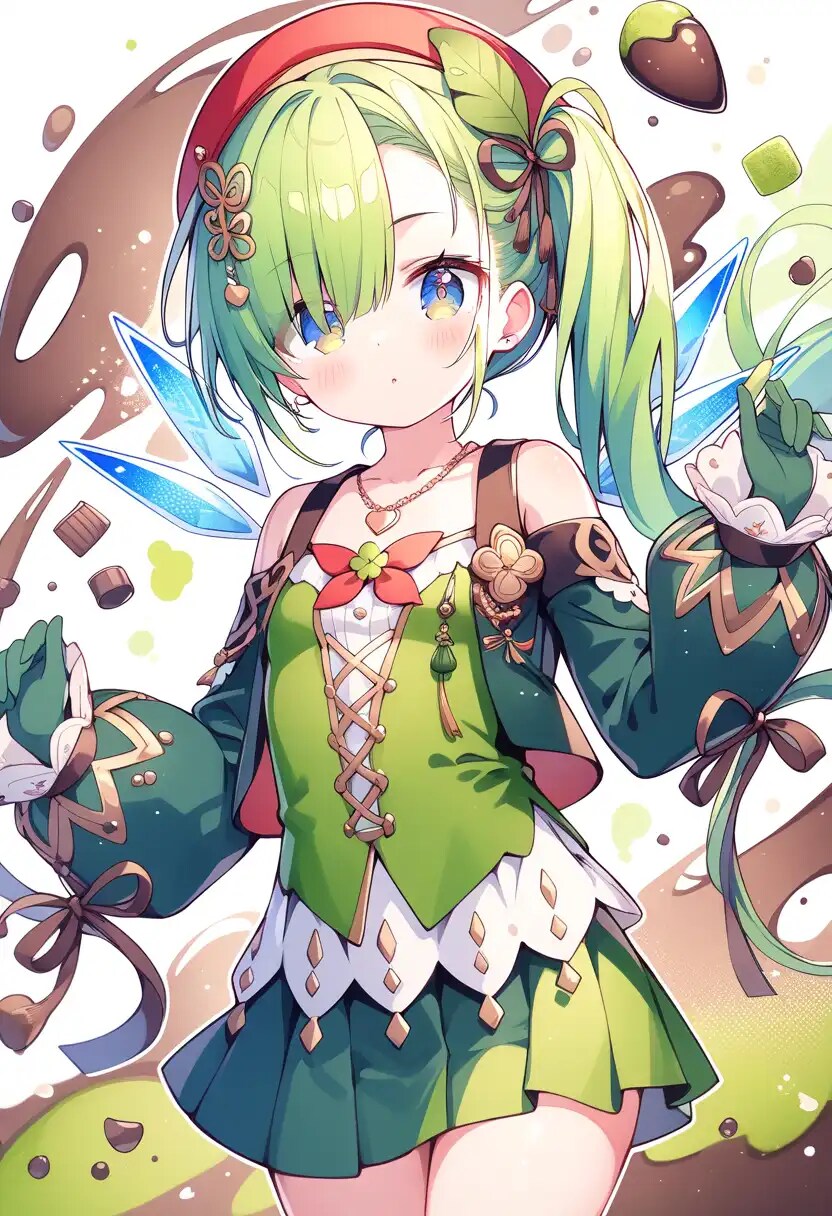 うちの子:マヤ、ミントカラーで。 | の人気AIイラスト・グラビア