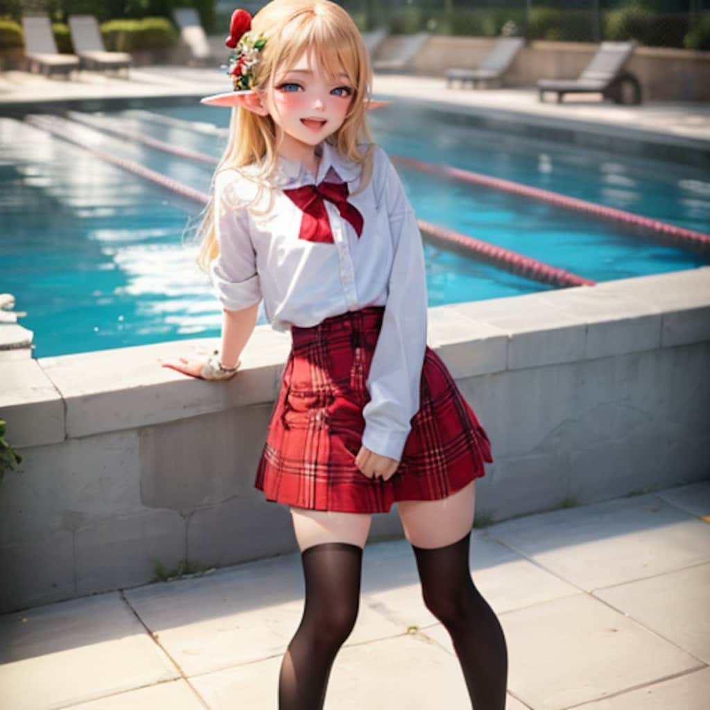 スカートの上からアソコをもまれるのは、かなり気持ちいいようです(*'ω'*)