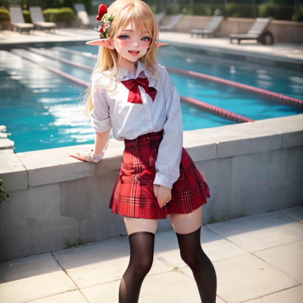 スカートの上からアソコをもまれるのは、かなり気持ちいいようです(*'ω'*)