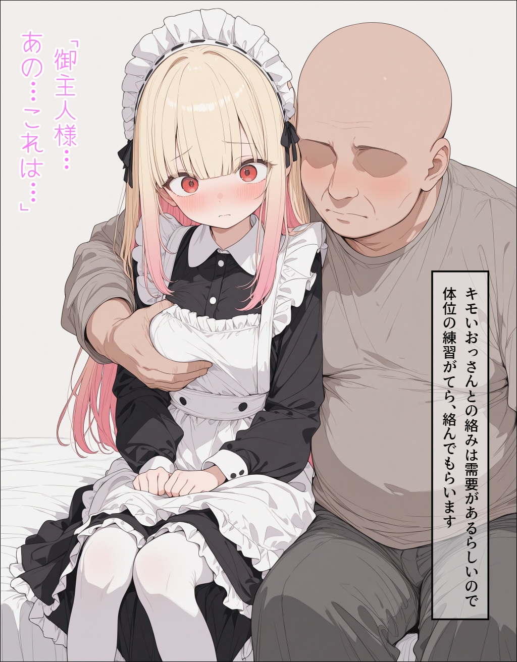 金髪ロリメイドちゃんはおっさんと絡んでもらいます