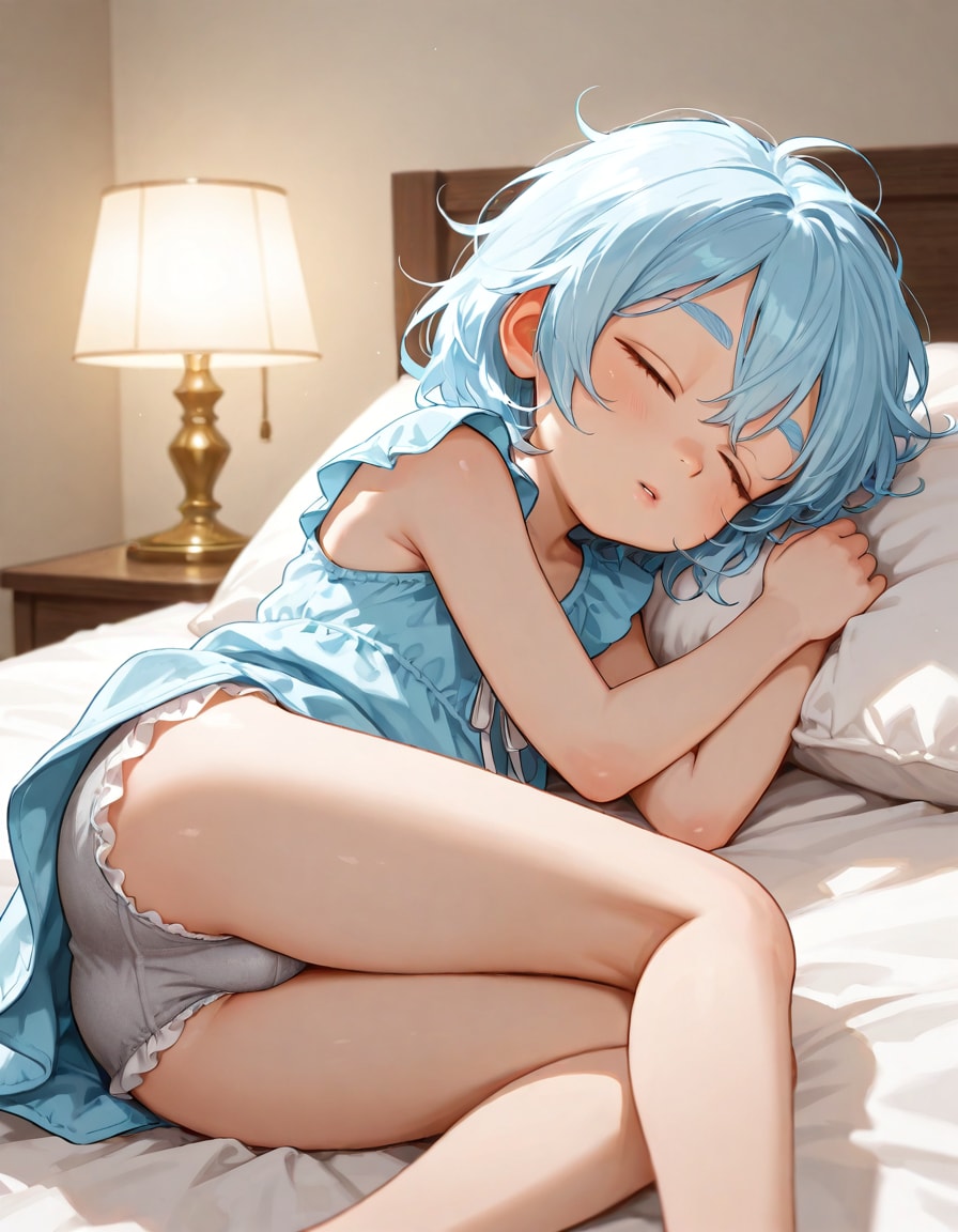 青髪ふとまゆちゃん お子様ぱんつ