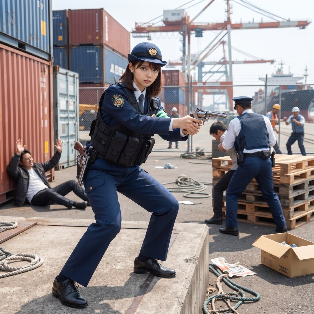 2丁拳銃のAI警官