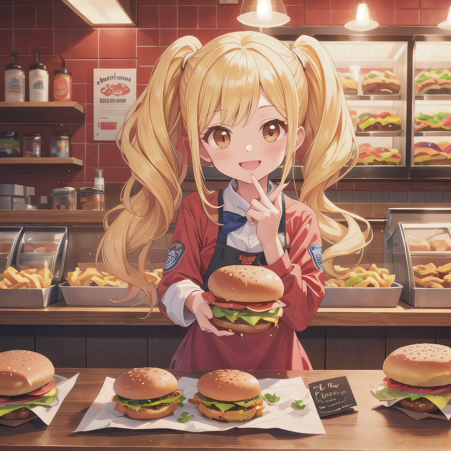 金髪ロングでクルーの少女９ | の人気AIイラスト・グラビア