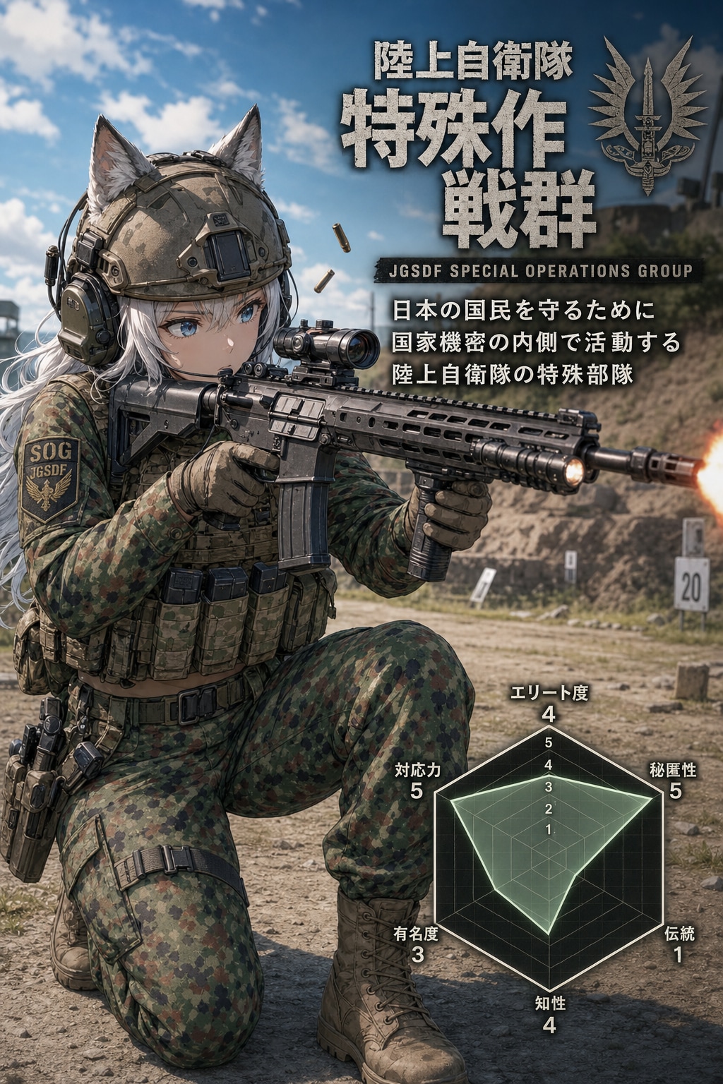 陸上自衛隊「特殊作戦群」🐺💥💥💥 | の人気AIイラスト・グラビア