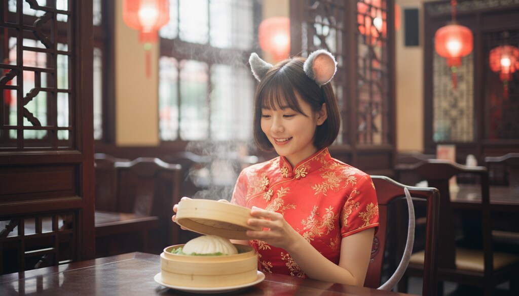 湯気の向こう側 #ねず耳にむチュウ