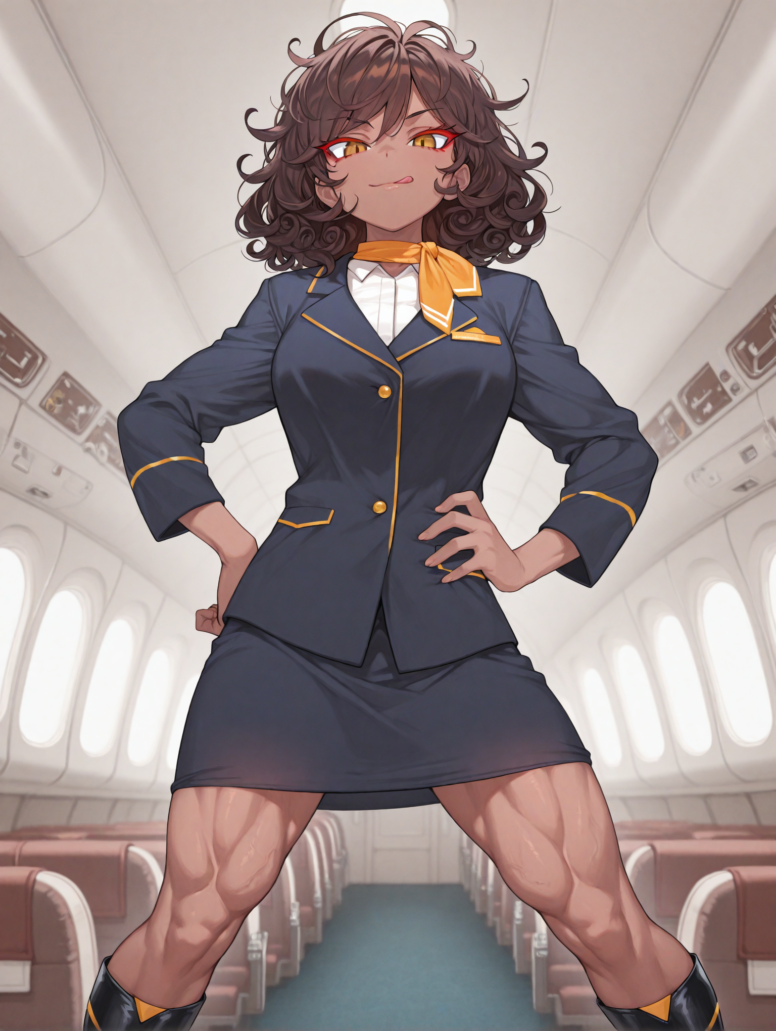 機内の番人エバさん