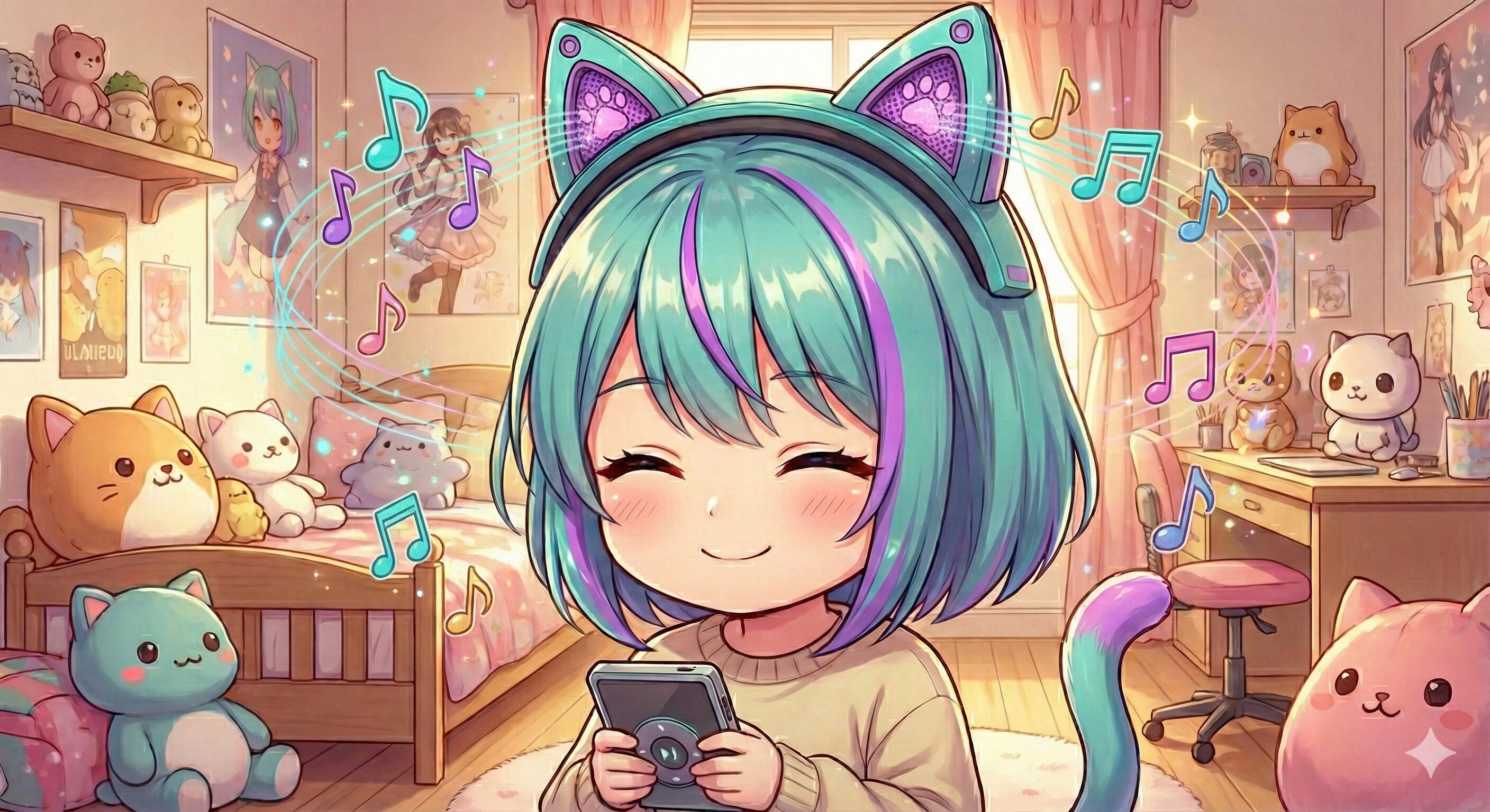 ミケちゃん何聴いてるの？🎶