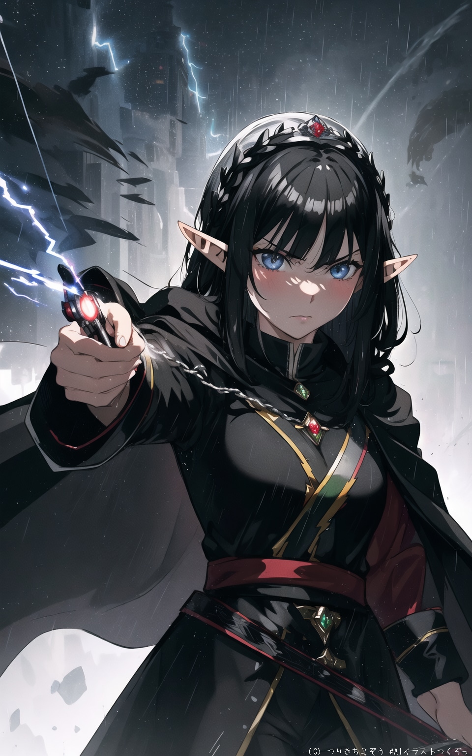 怒りの雷魔法使いエルフ　(２)