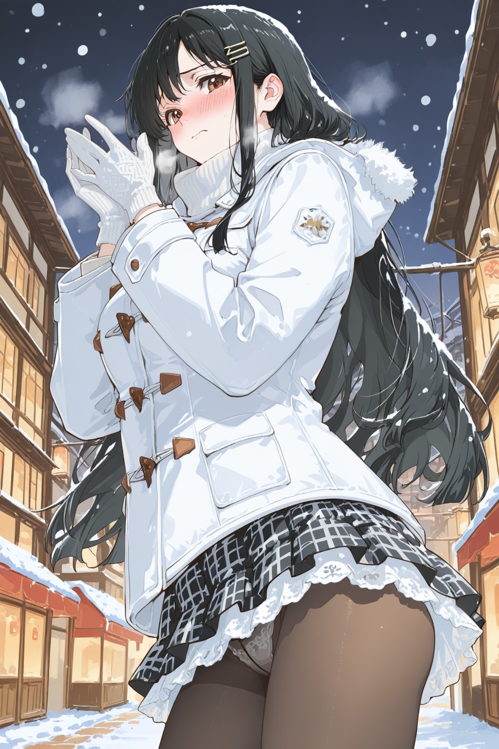 んもう　何見てるんですか！？