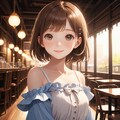 カフェにて 11枚目