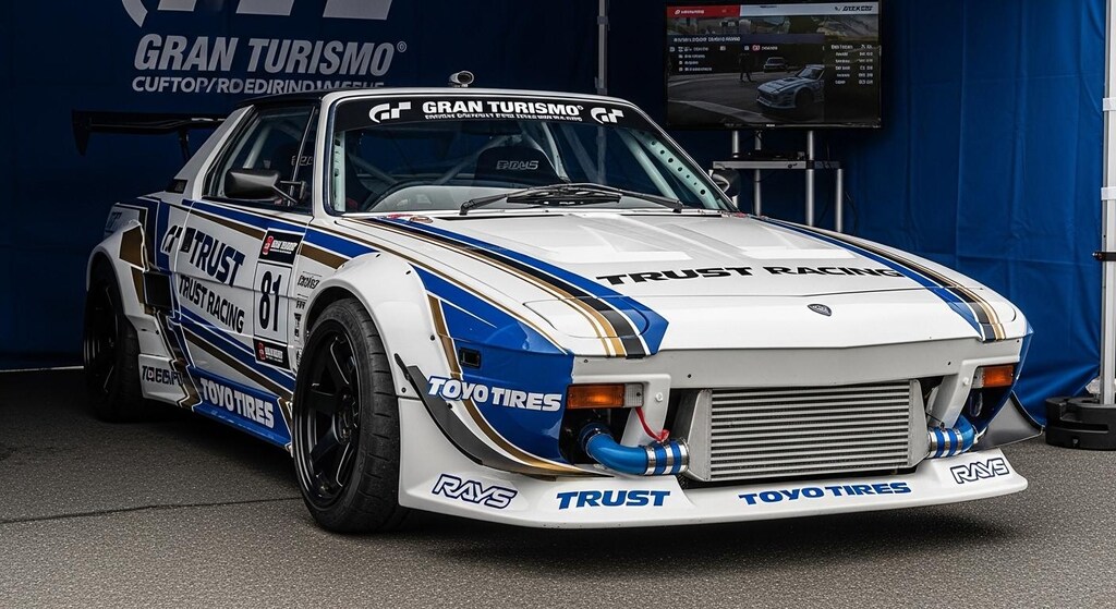 トーヨータイヤフィアットクーペのドリ車