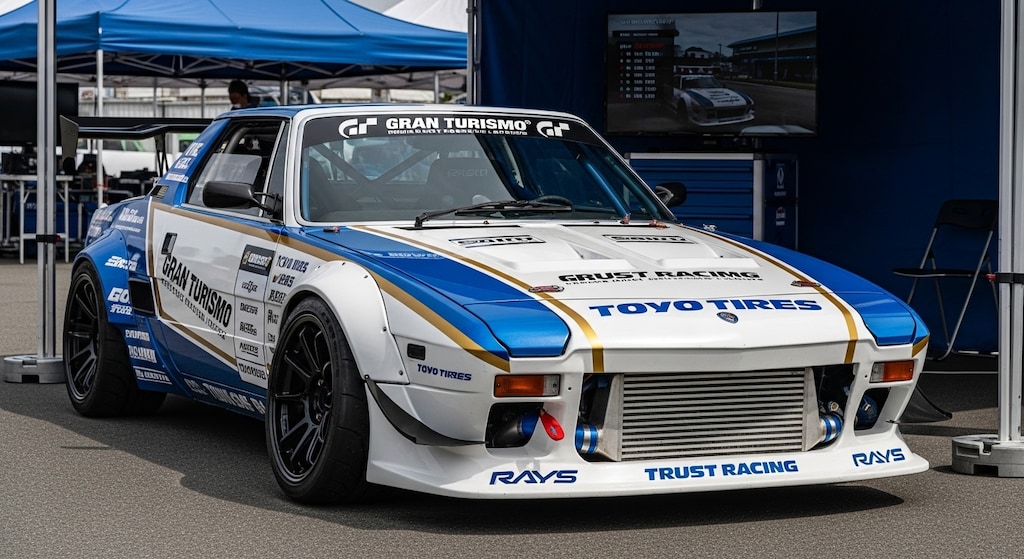 トーヨータイヤフィアットクーペのドリ車