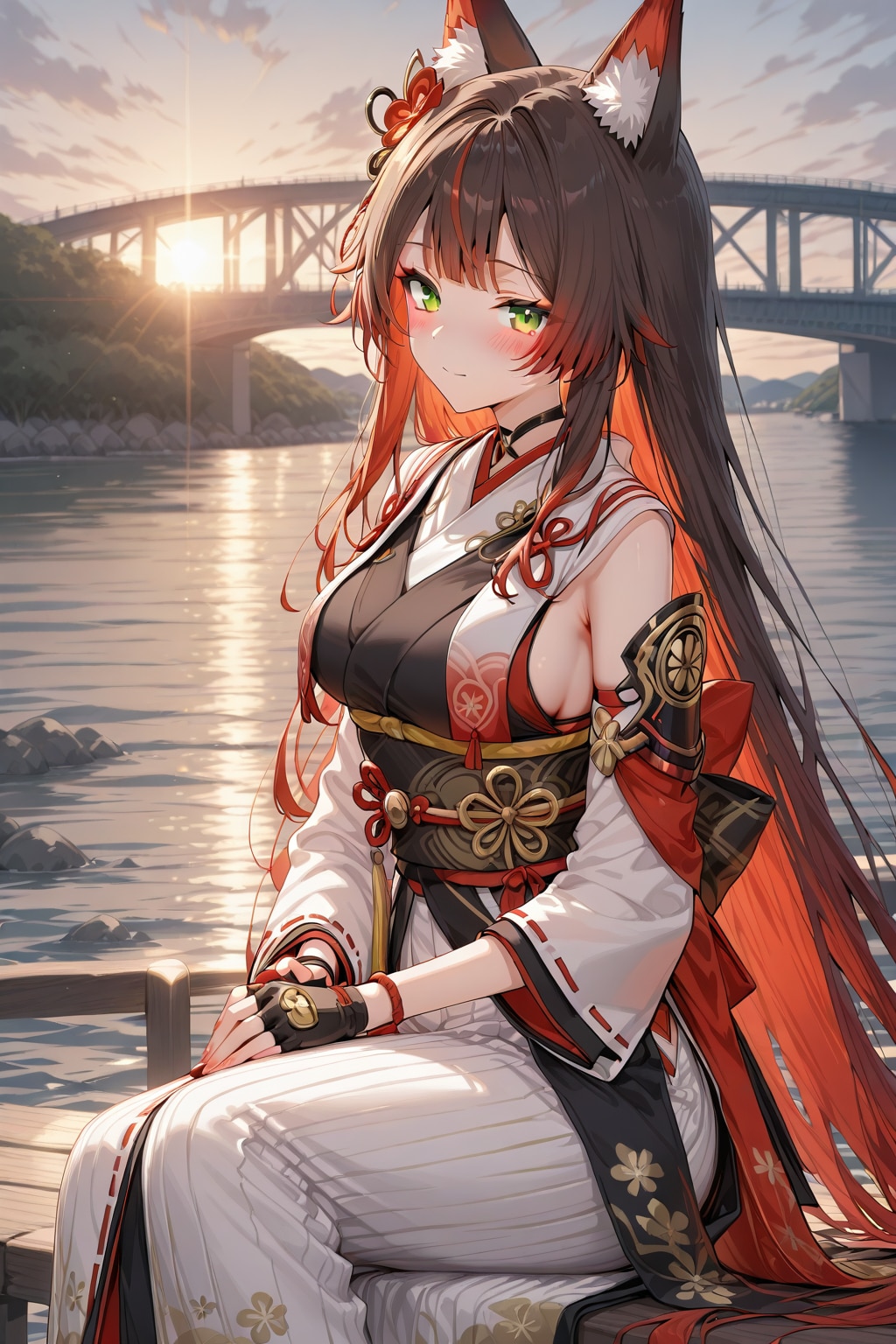 光の橋を越えて | の人気AIイラスト・グラビア