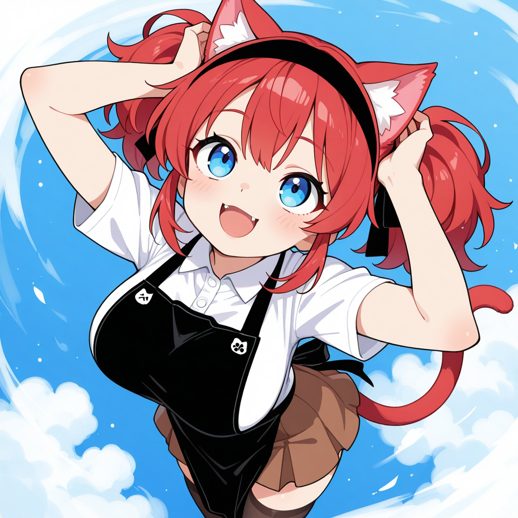 猫耳になってしまった斉田実亜ちゃん