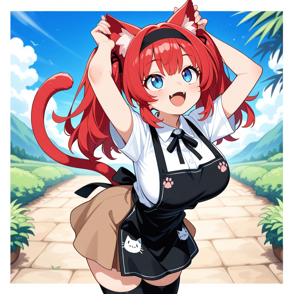 猫耳になってしまった斉田実亜ちゃん