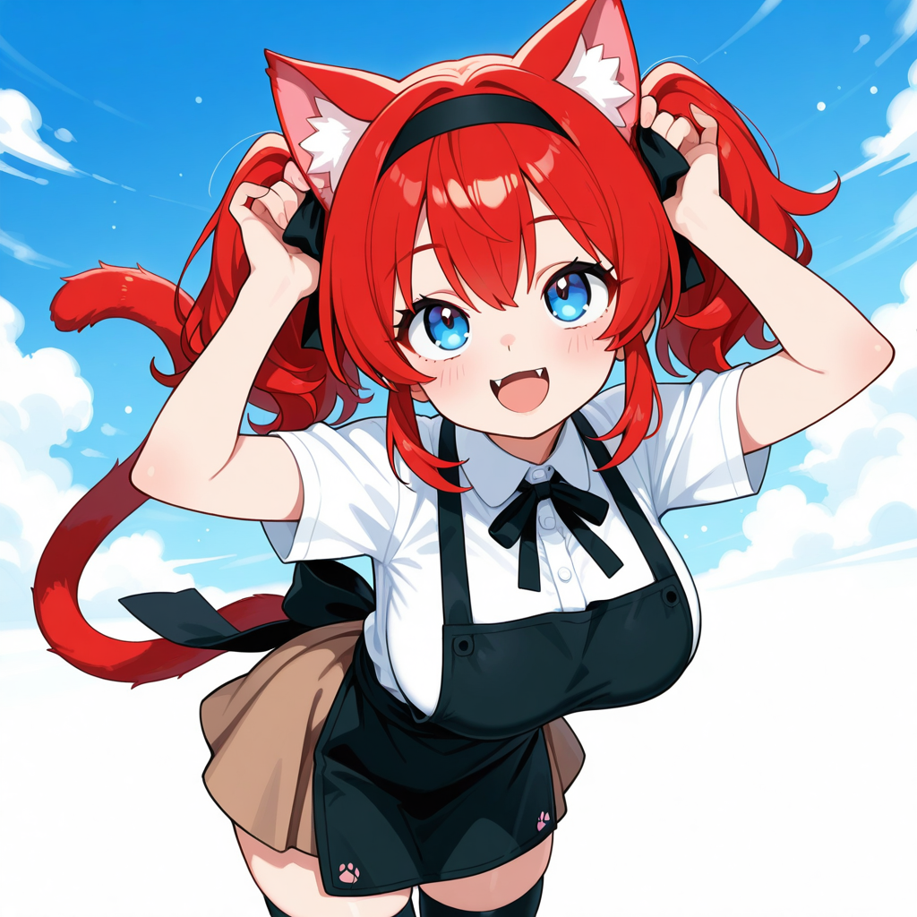 猫耳になってしまった斉田実亜ちゃん