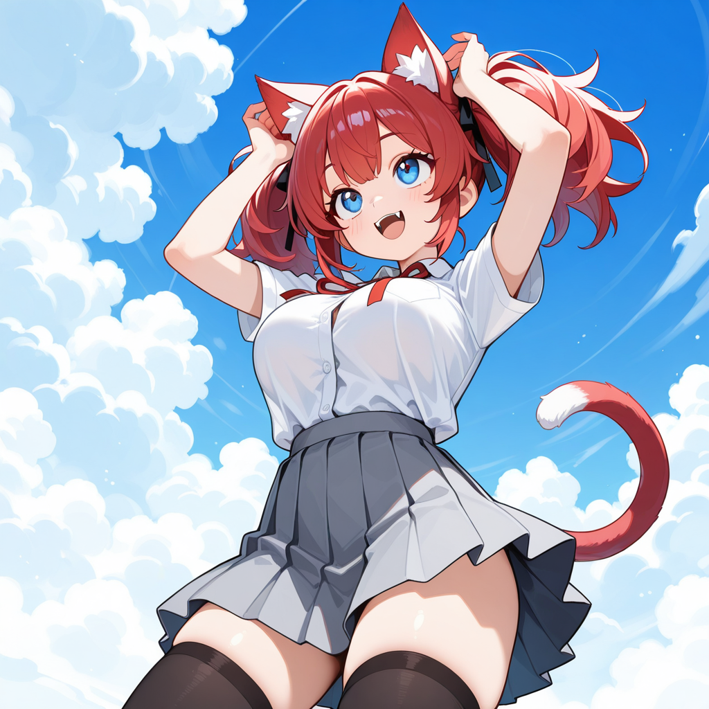 猫耳になってしまった斉田実亜ちゃん