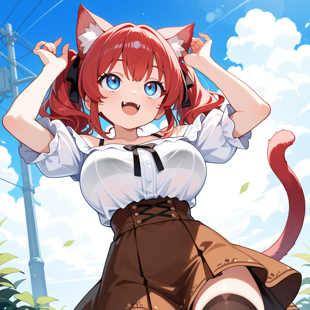 猫耳になってしまった斉田実亜ちゃん
