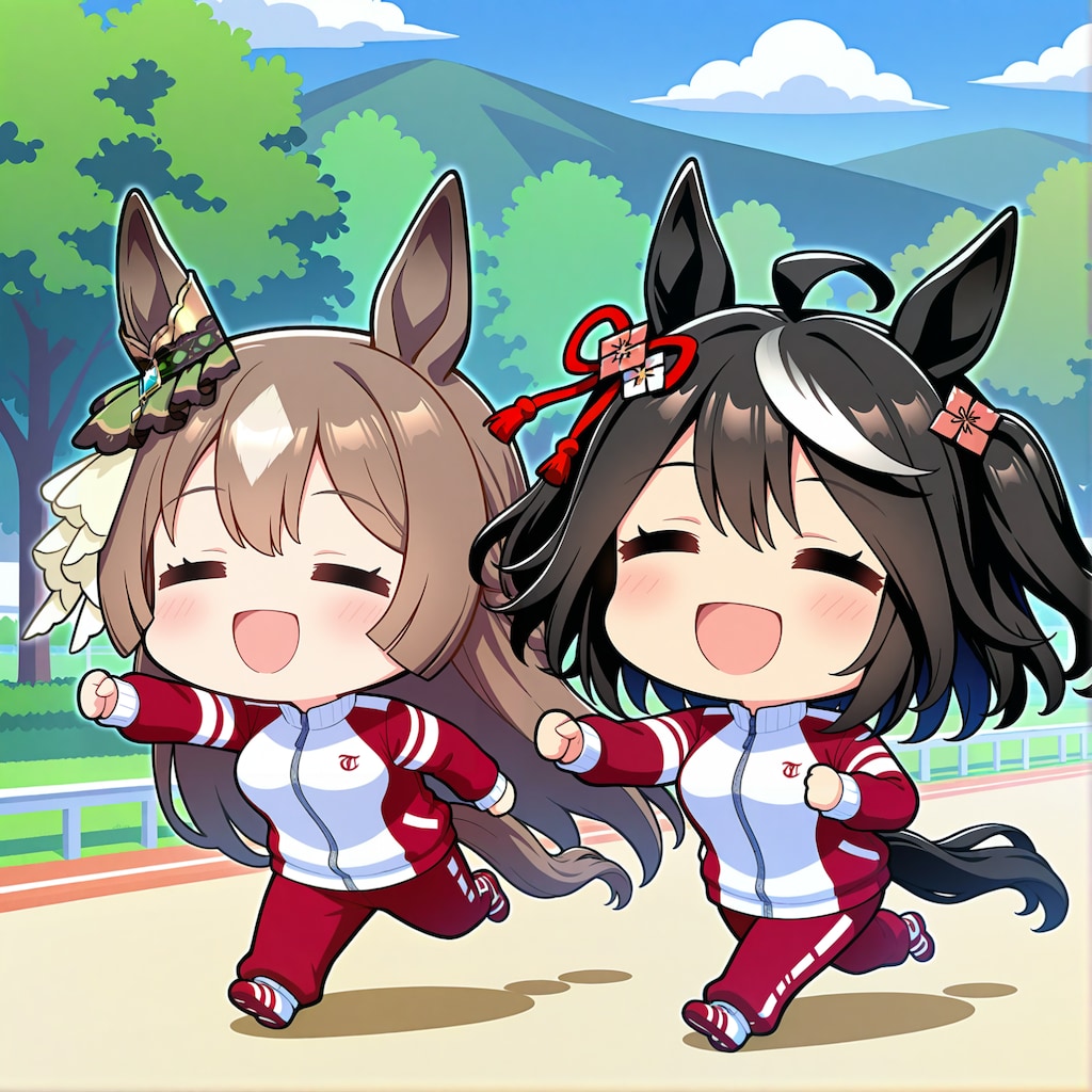 キタ・サト並走中