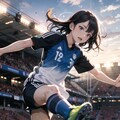 サッカー少女 4枚目