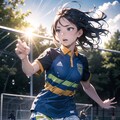サッカー少女 5枚目