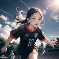 サッカー少女 6枚目