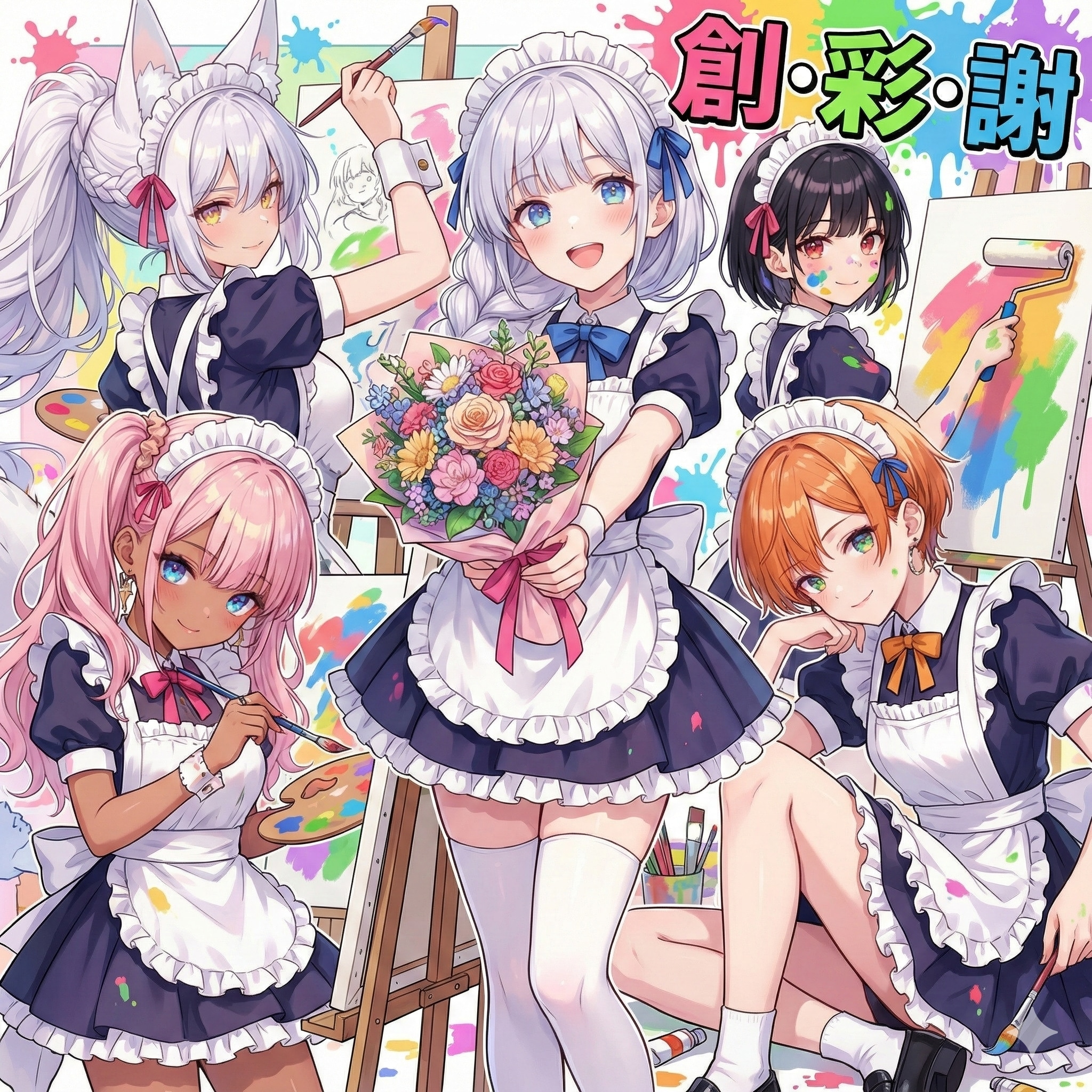 「創・彩・謝」 | の人気AIイラスト・グラビア