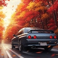紅葉のR32 GTR 2枚目