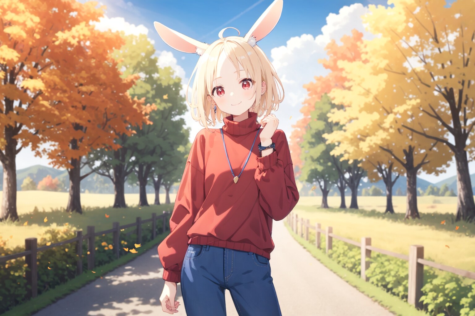 ミミ🐰🥕と紅葉🍁🍂✨ | の人気AIイラスト・グラビア