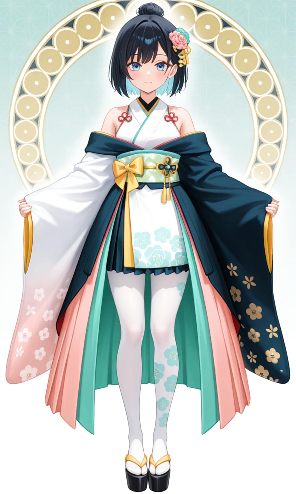 <本田ちゃん>パステル仕立ての十二単