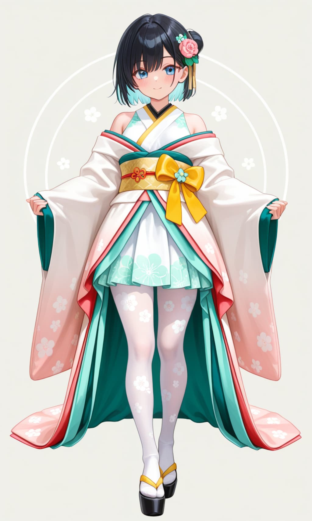 <本田ちゃん>パステル仕立ての十二単