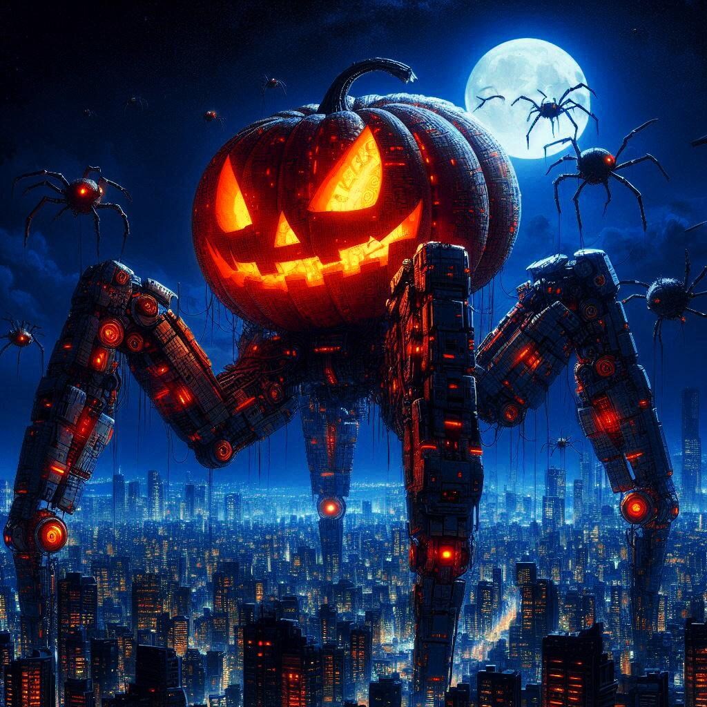 巨大多脚型メカ・ジャック・オ・ランタン