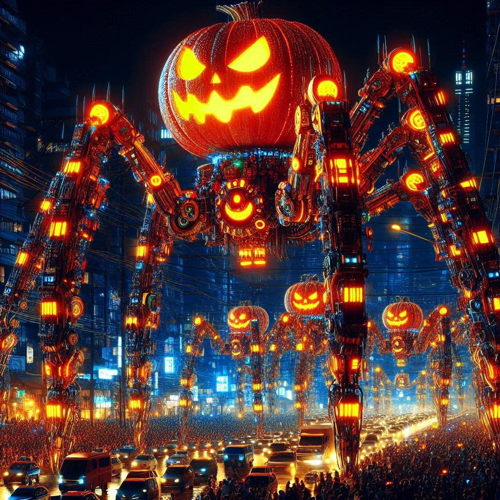 巨大多脚型メカ・ジャック・オ・ランタン