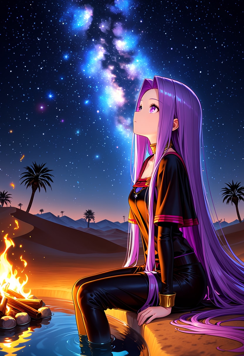 星降る砂漠の夜