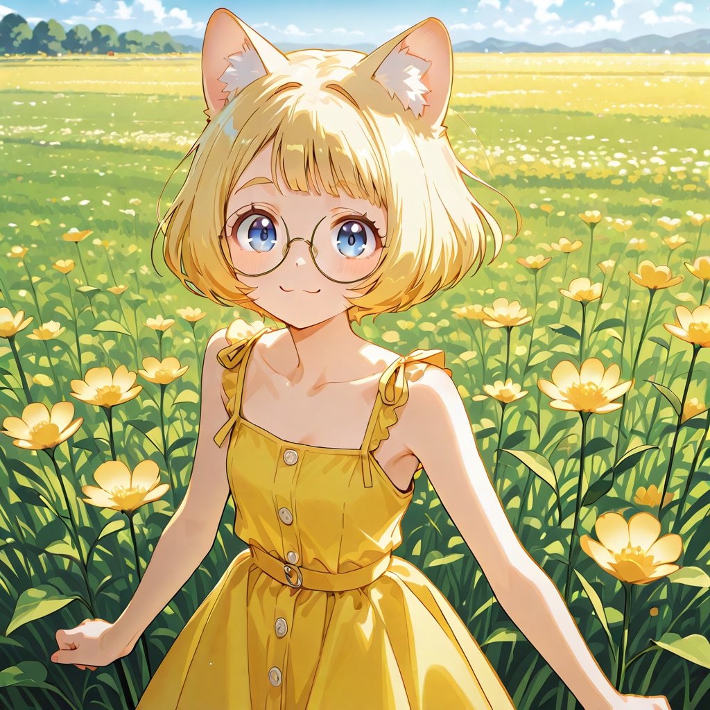 猫耳付けたミッシェルさん