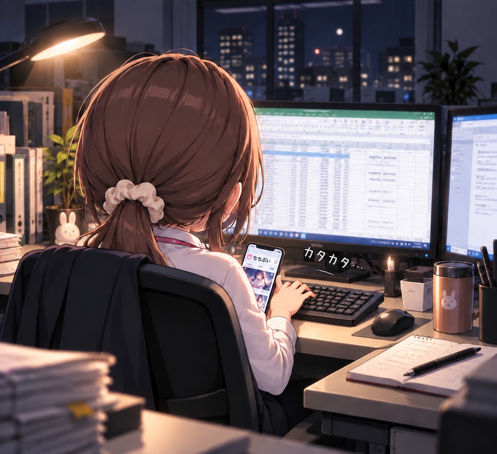 今日も元気に残業中。