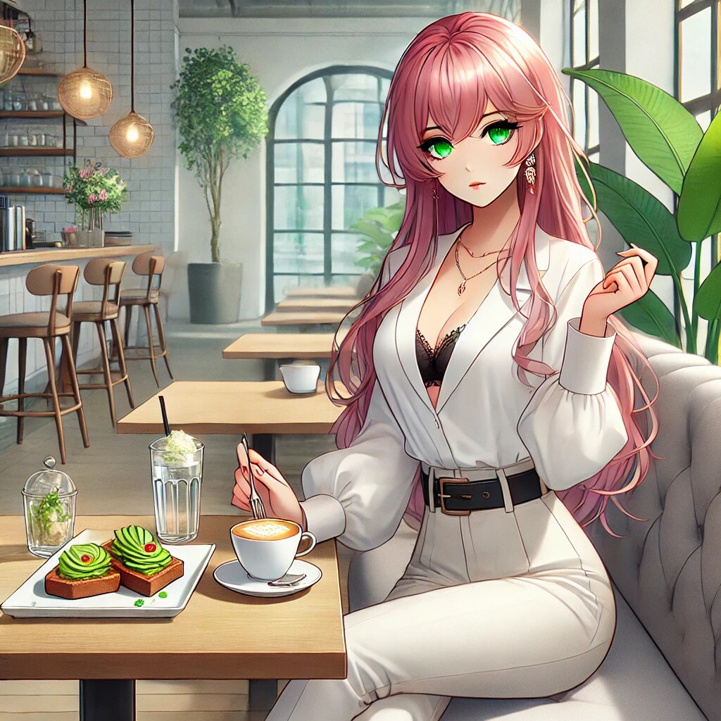 おしゃれなカフェでブランチ