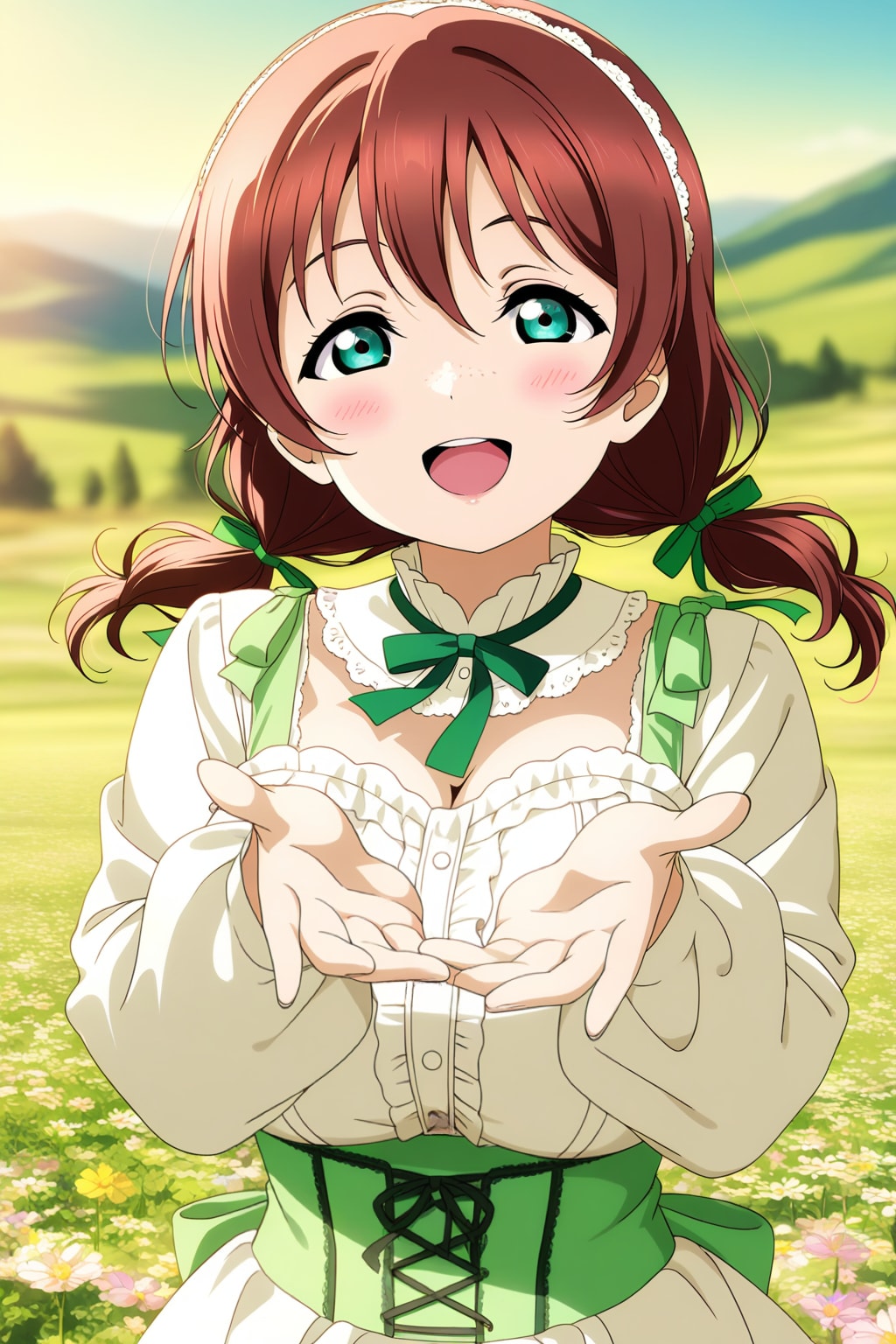 高原の花畑のエマ・ヴェルデ🇨🇭🌼❤️