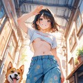 犬の散歩 4枚目