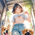 犬の散歩 3枚目